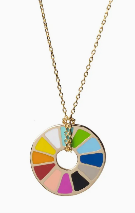 Color Wheel Pendant Necklace