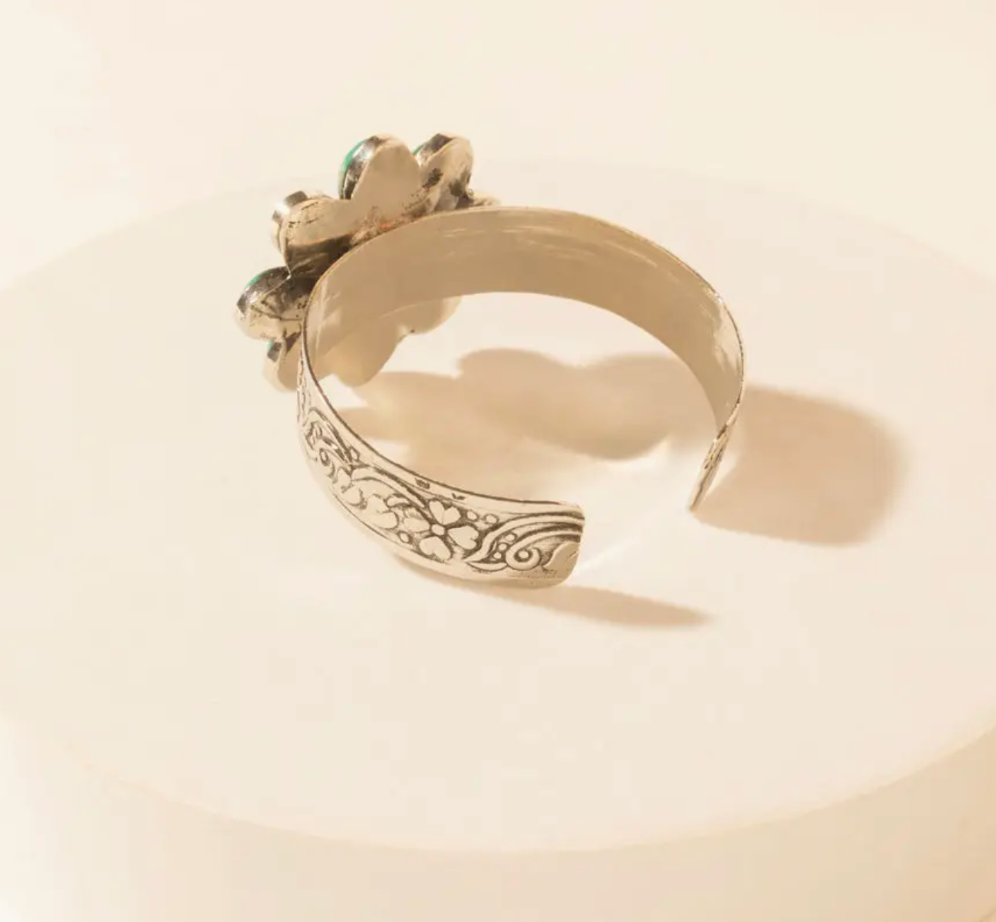 Petalstone Cuff in Steel Blue