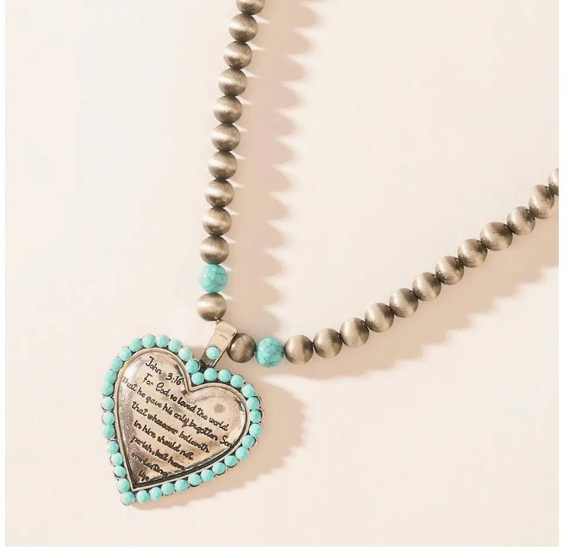 Heart of the Frontier Necklace in Storm Oasis