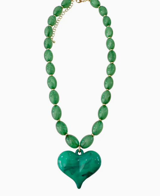 Beaded Geen Roxie Necklace