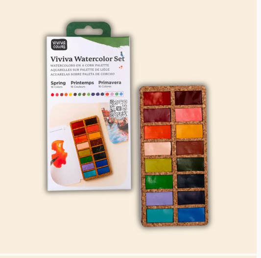 16 Watercolor Pan Set