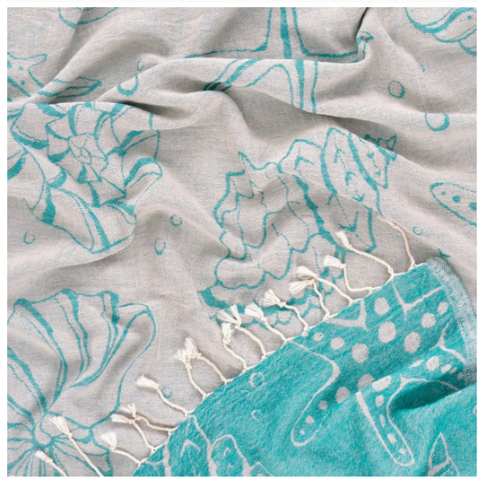 Sea Turkish Cotton Peshtemal Beach Towel