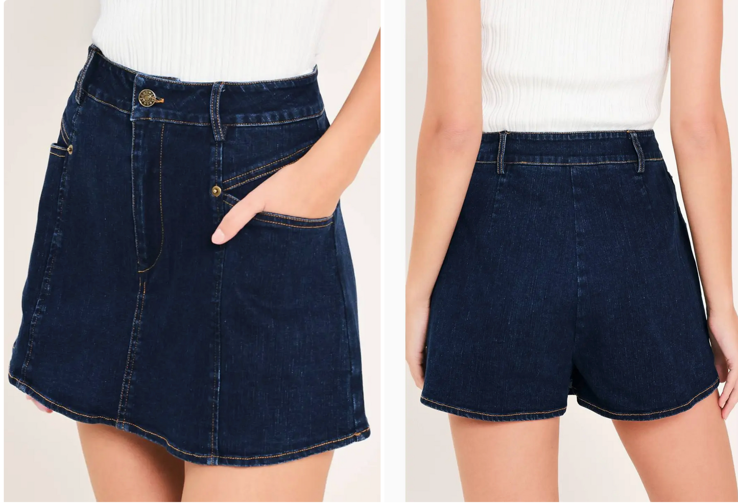 Denim Skort