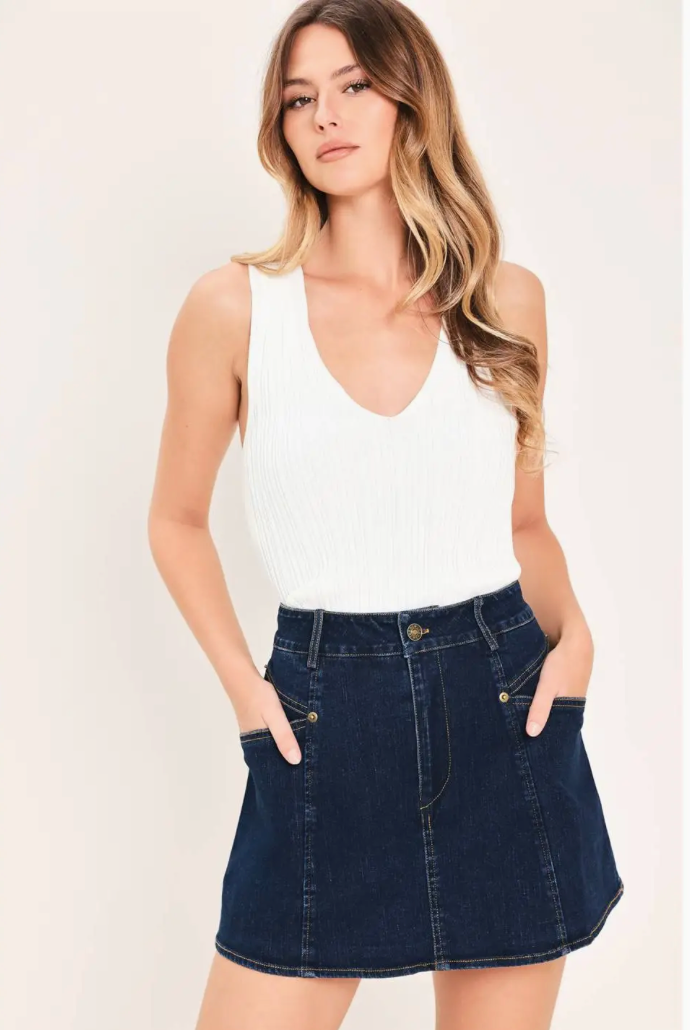 Denim Skort