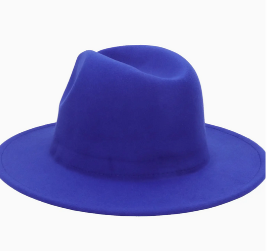 Standard Brim Felt Rancher Hat ~ Royal Blue