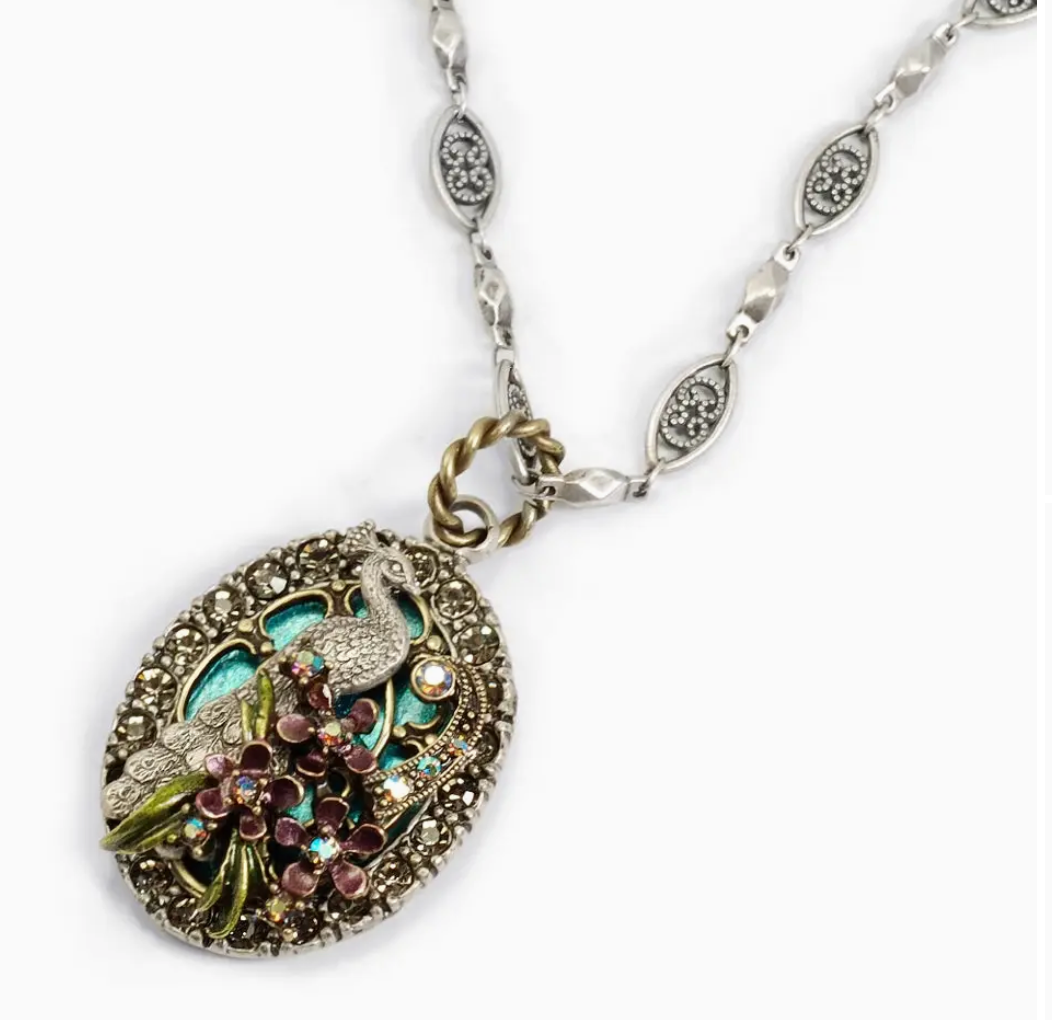 Peacock Flourish Necklace
