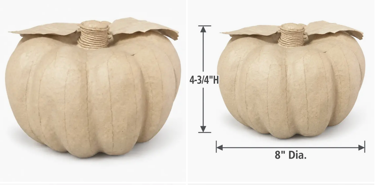 Paper Mache Pumpkins