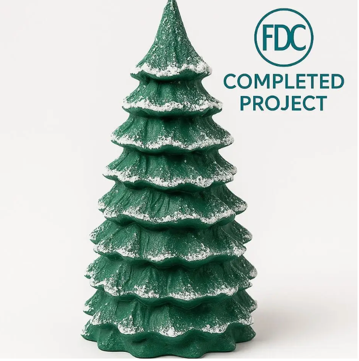 Paper Mache Christmas Tree