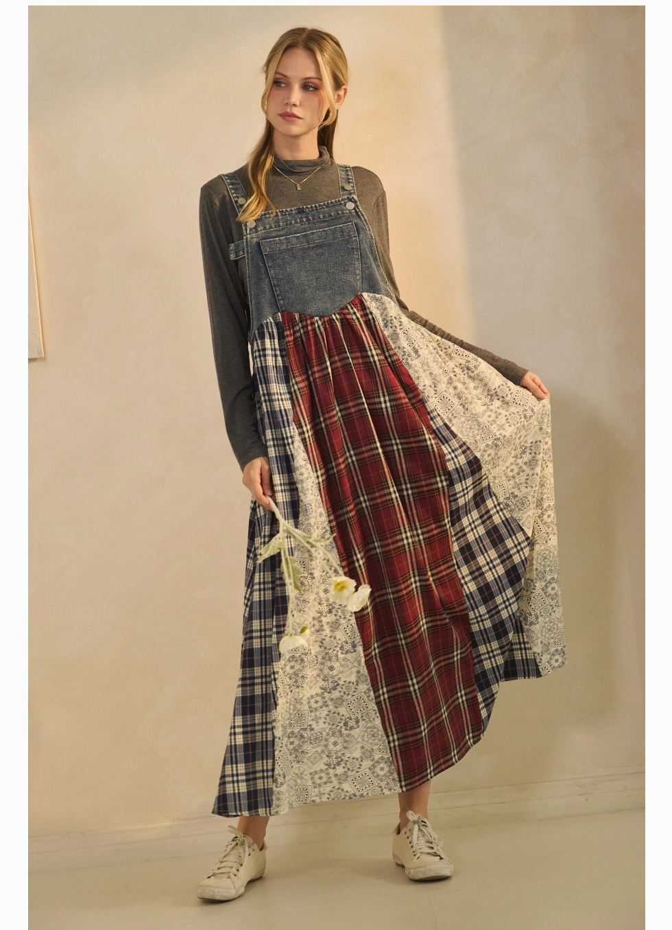 Sleeveless Denim Dress