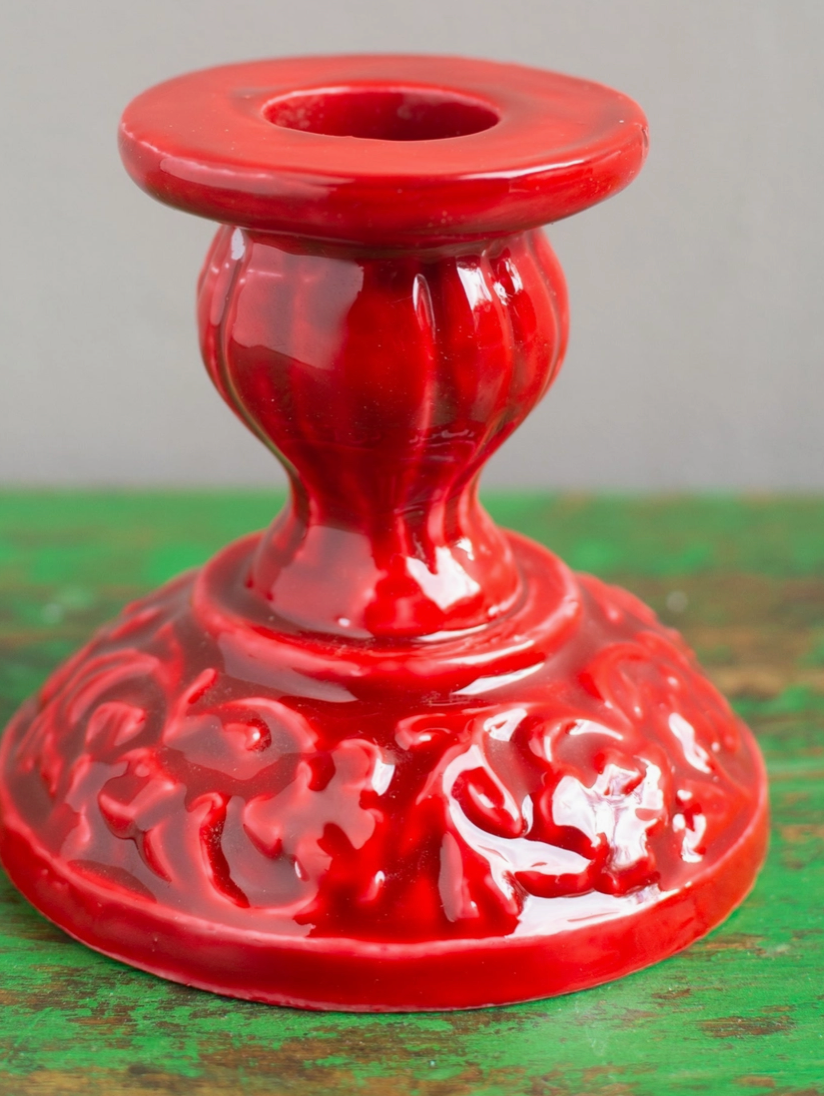 Moulded metal Candle Holders