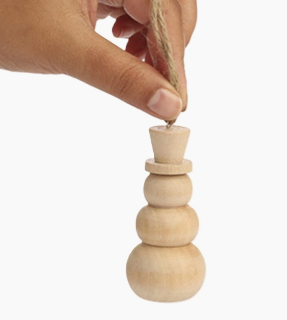 Unfinished Wood Snowman