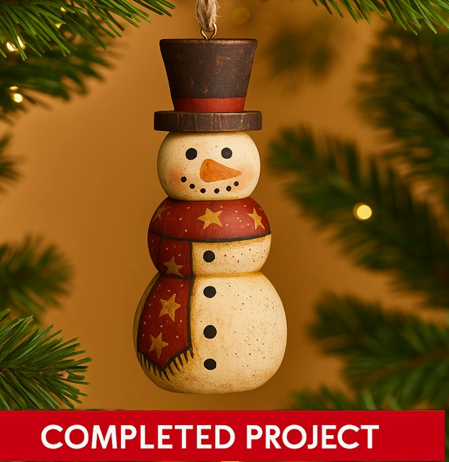 Unfinished Wood Snowman