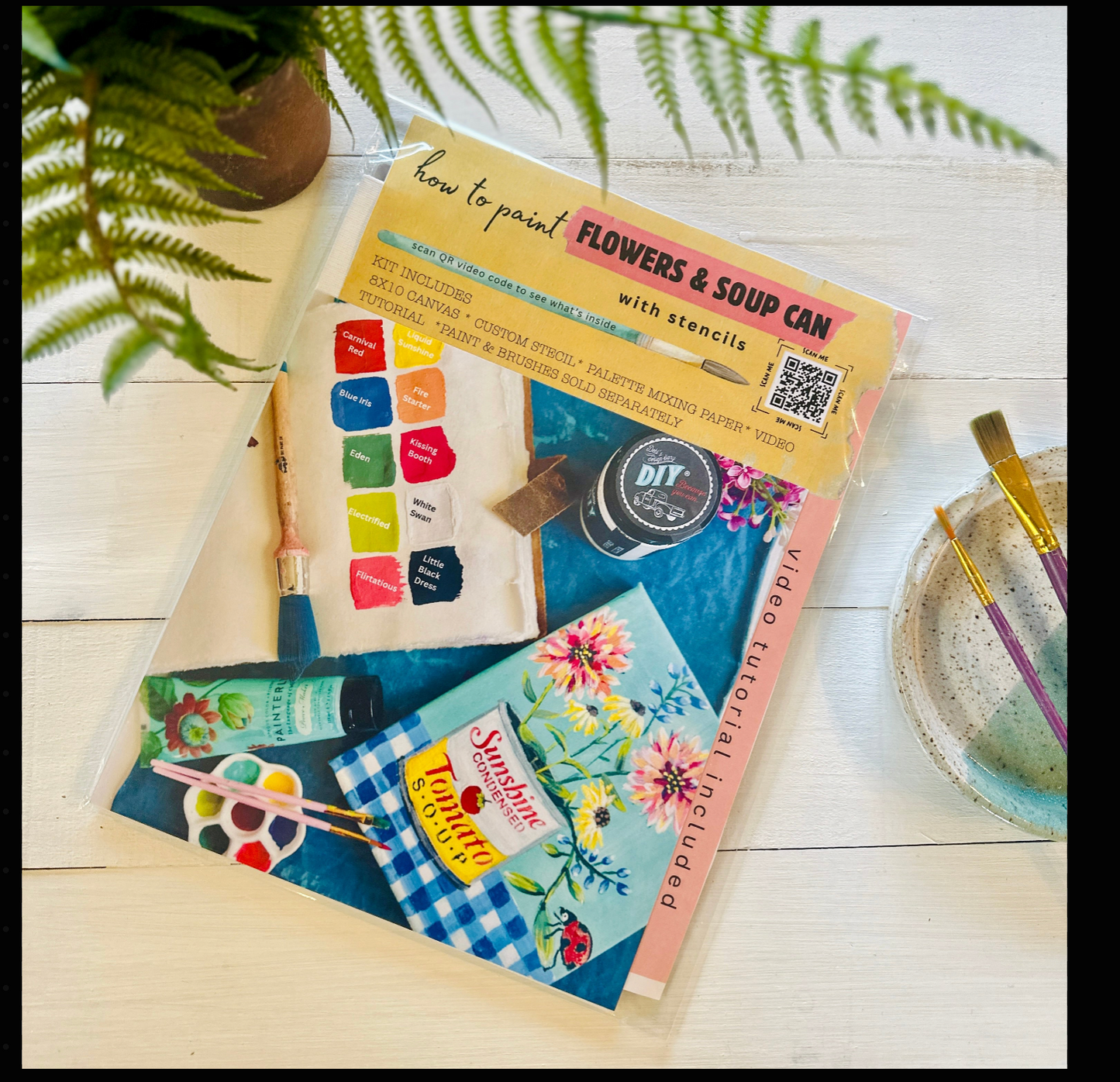 NEW! Paint by Stencil Kits- 6 different styles