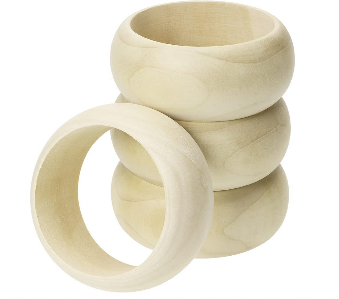 Larger Wood Bangles for Decorating-  Sold individually ( 1.5 inch)