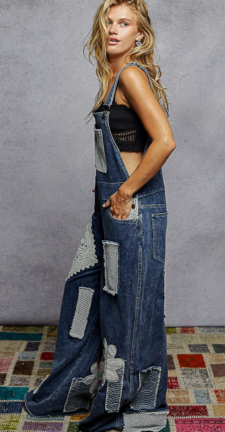 Crochet Patch Overalls