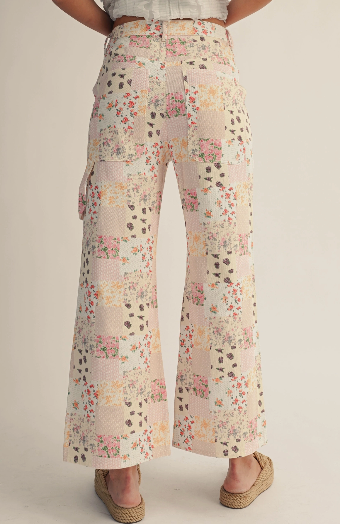 Floral Patchwork Pants