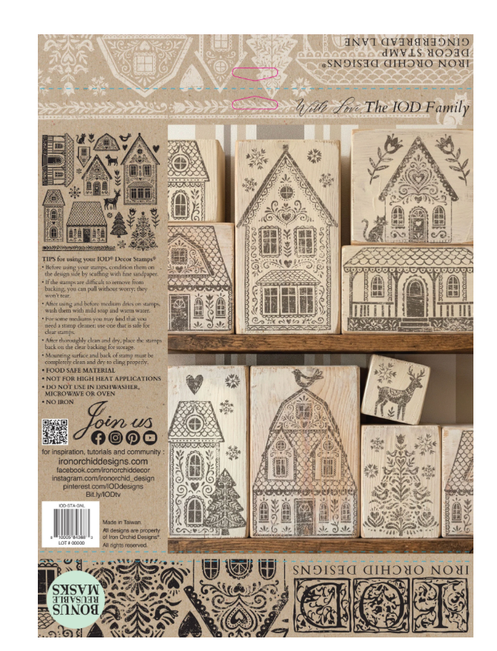 Gingerbread Lane  IOD Stamp
