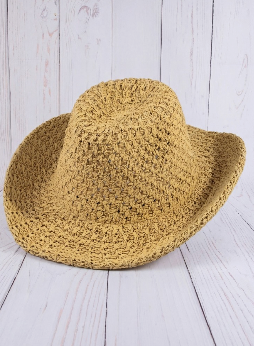 Crochet cowboy hat