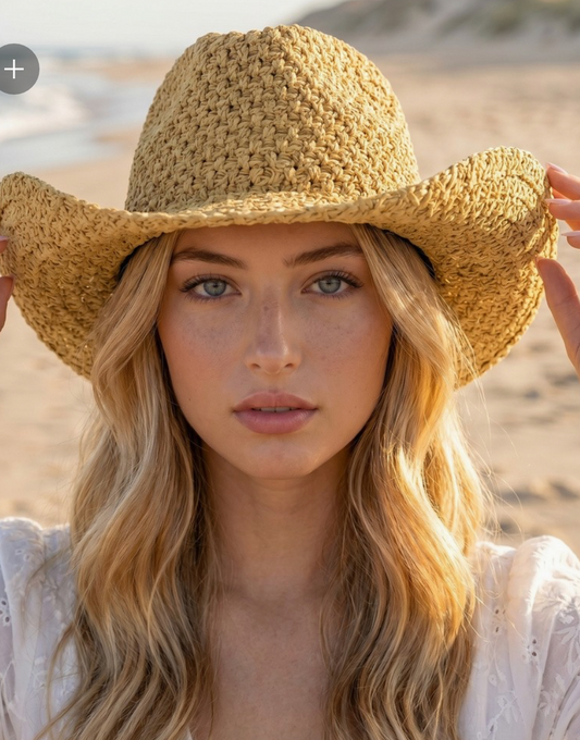 Crochet cowboy hat