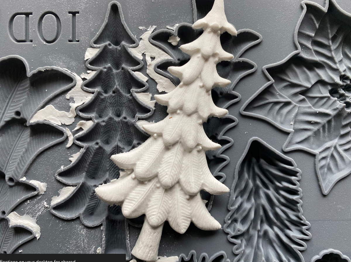 Boughs of Holly Mould- limited 12 in stock as seen in Debi's video
