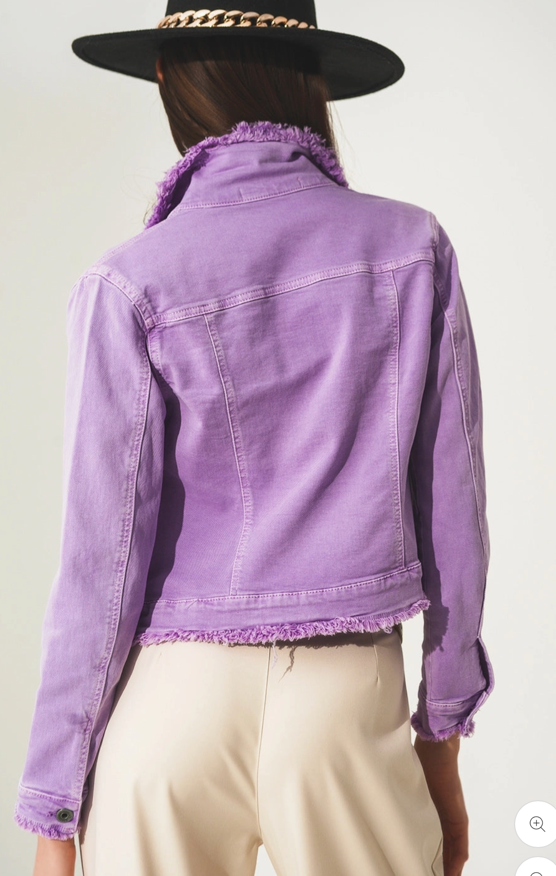 Denim jacket- Purple