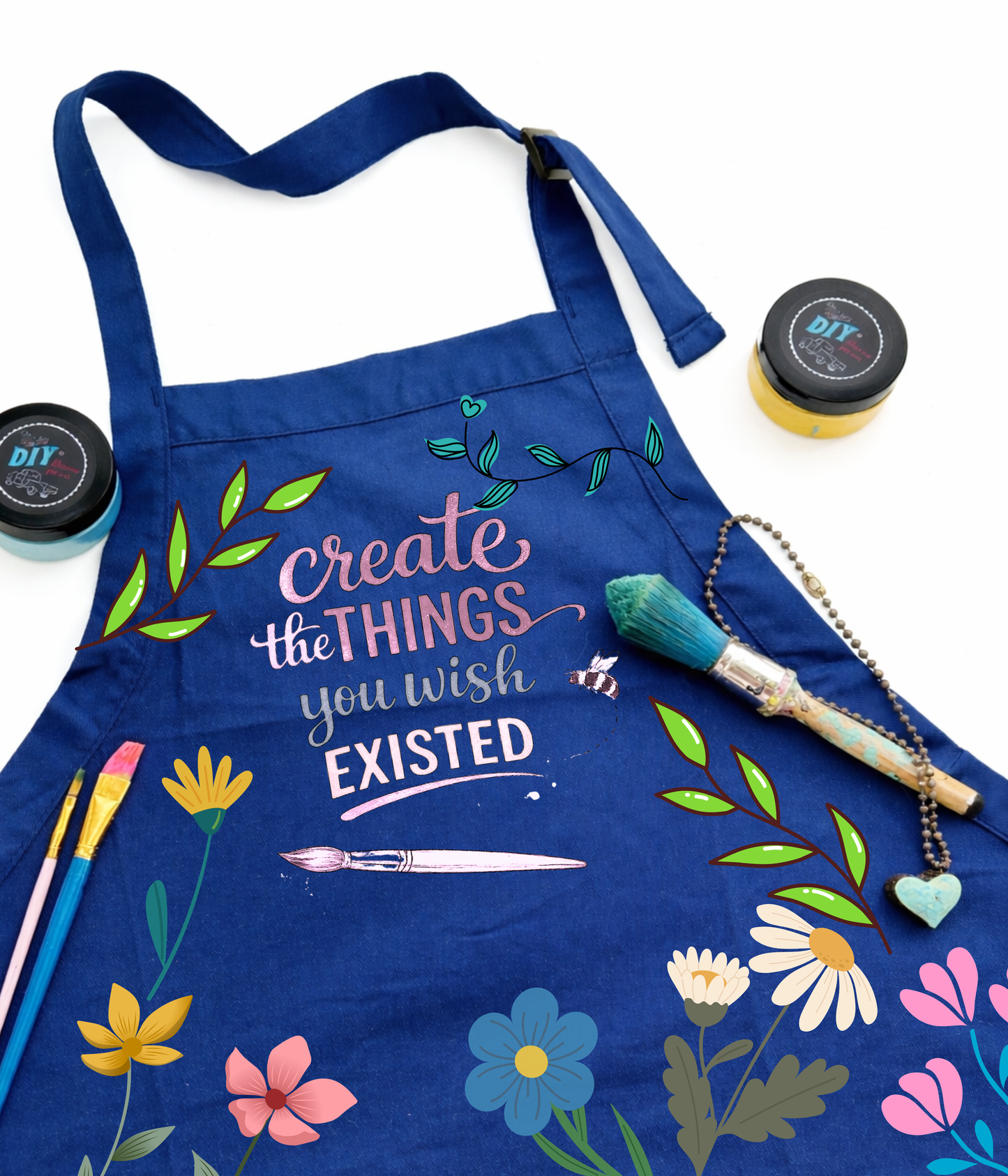 Painted & Stenciled Apron  Box (Just a few left of our April Box)