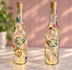 Clear Glass Bottles With Lights ( undecorated)
