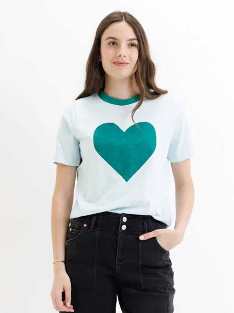 Heart To Heart Graphic Short Sleeve