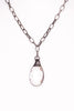 Crystal Teardrop Chain Necklace