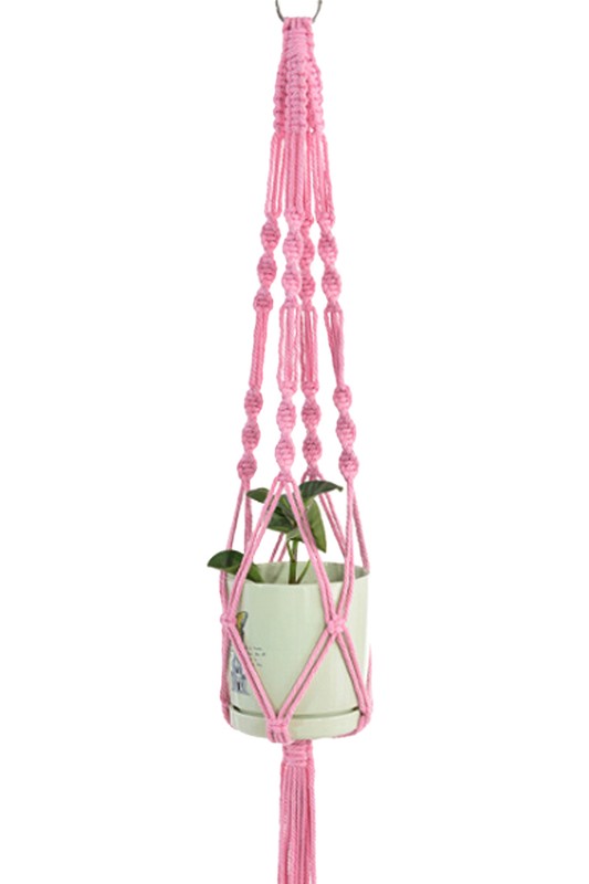 Boho Knitted Plant Holder