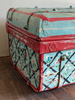 Hand-Painted Metal Storage Box - Heavily Distressed*