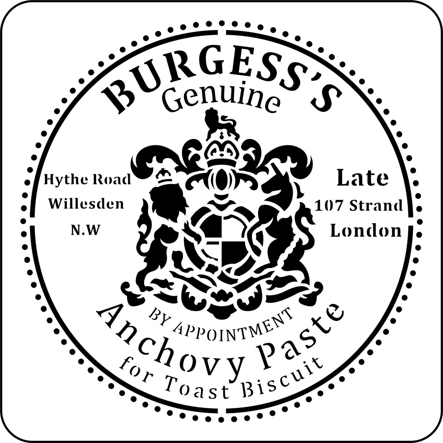 Anchovy Paste Label - JRV Stencil