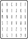 Farmhouse Mini Letters 1" - JRV Stencil
