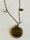 Stamped Christmas Necklace