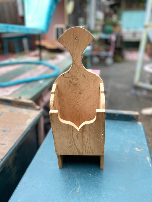Wooden Wall Pocket-- Will be painted