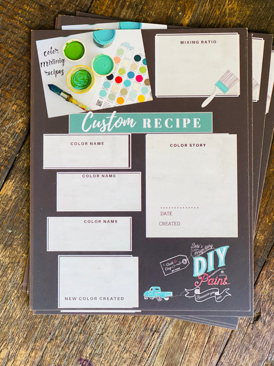 Color Mixing Recipe Cards Set of 6