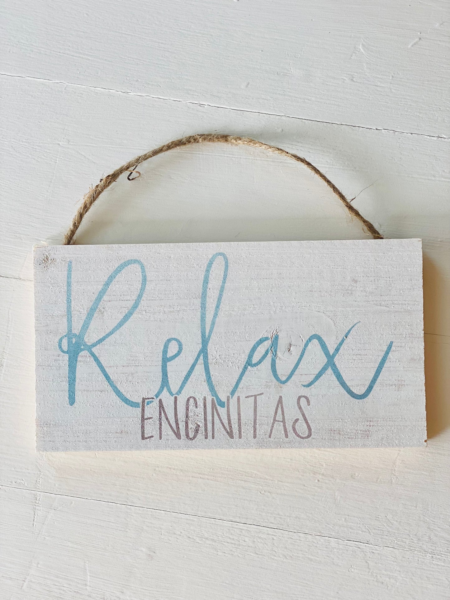 "Relax Encinitas" Wall Hanging