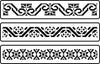 Mexican Embroidery Border Set - JRV Stencil