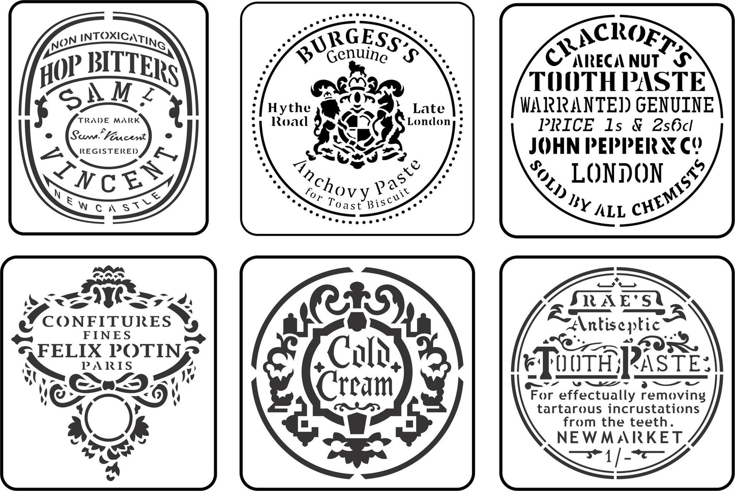 Mini Jar Label Pack - JRV Stencil