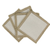 Paintable, Canvas and Burlap Coasters (set of 4)