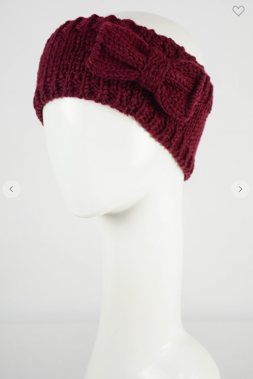 Bow Knit Headband 