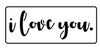 I Love You -  JRV Stencil