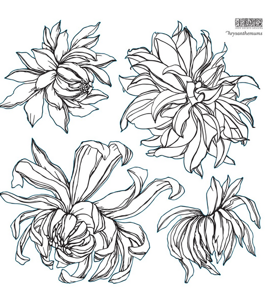 Chrysanthemum /  Stamp /IOD