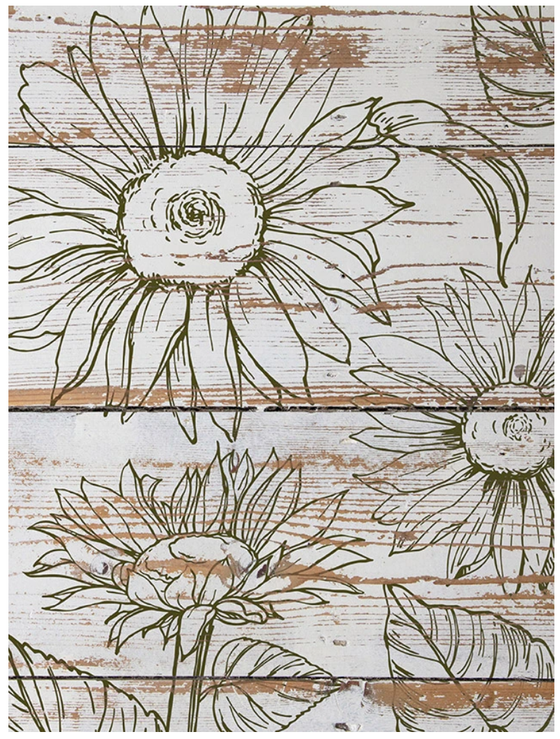 Sunflower IOD Stamp