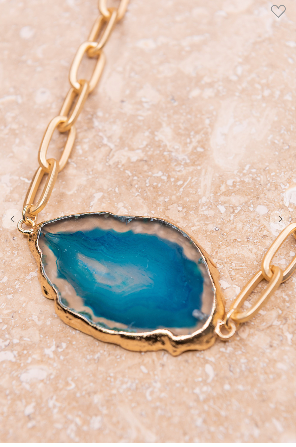 Dreamy Blue Stone Pendant