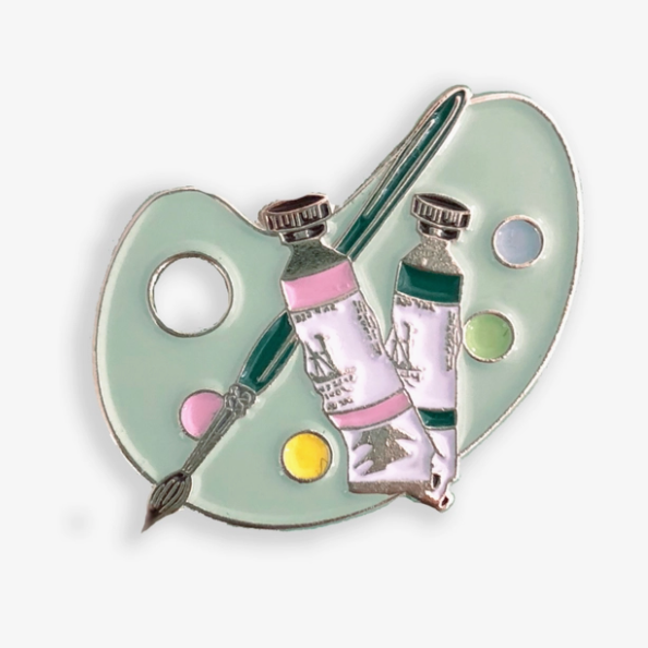 Artist Palette Enamel Pin