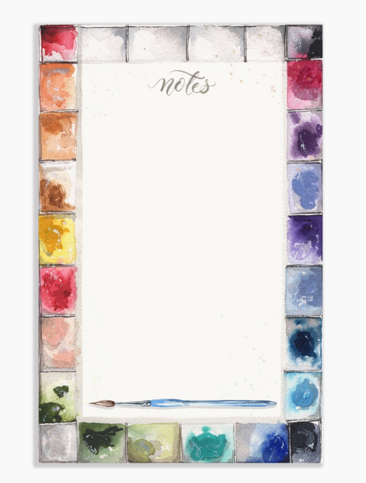 Watercolor Paint Palette Notepad