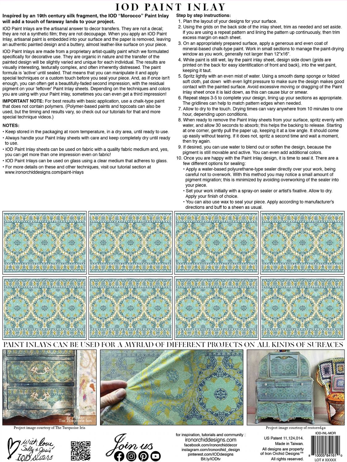 Morocco | IOD Paint Inlay