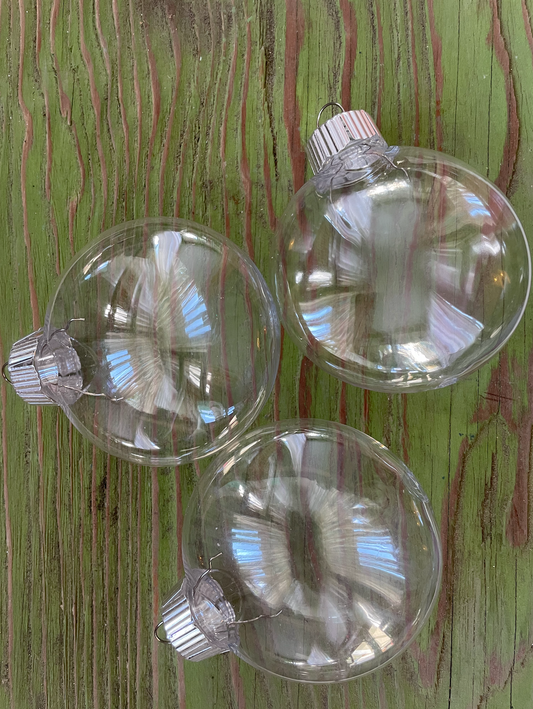 3 Pack of ready to DIY Ornaments