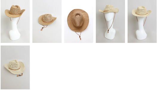 Basketweave Western Cowboy Hat
